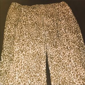 Added Dimensions Leopard Pants  - Size 2X (22/24W)